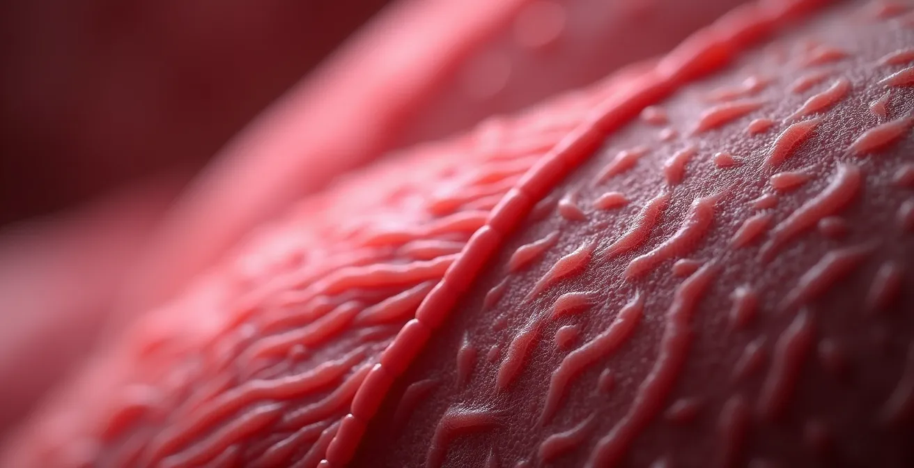 Visual representation of muscle mass changes with aging and its metabolic impact on heart health