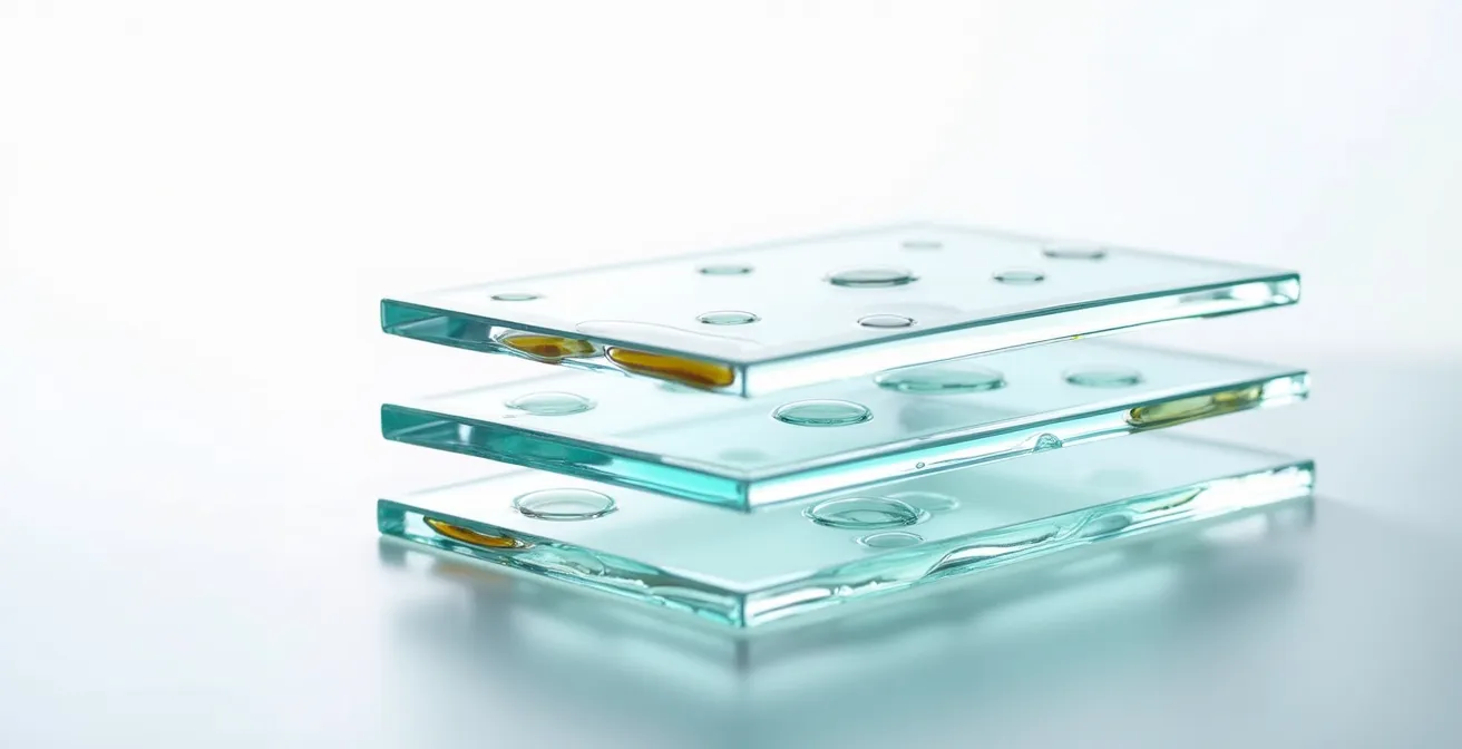 Macro view of serum absorption into skin showing proper layering technique