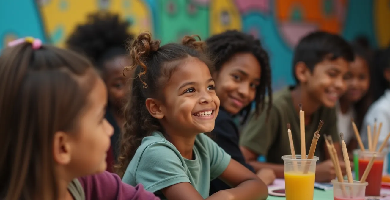 Wide environmental shot of urban street showing layers of development over time